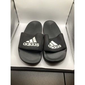 Adidas Adilette Big Kid Black & White Slides Youth Size 2